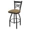Holland Bar Stool Co 30" Swivel Bar Stool, Black Wrinkle, Canter Sand Seat 82030BW013 - alternate 1